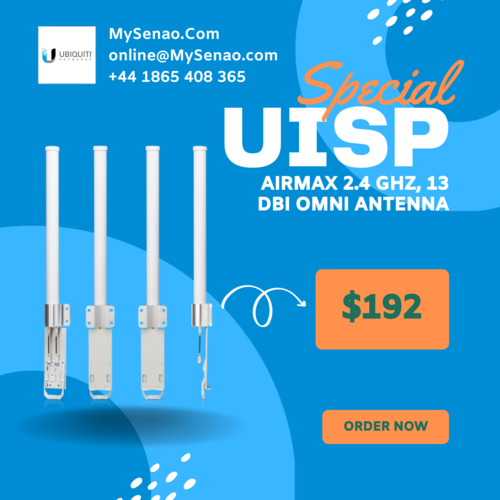 UISP airMAX 2.4 GHz, 13 dBi Omni Antenna